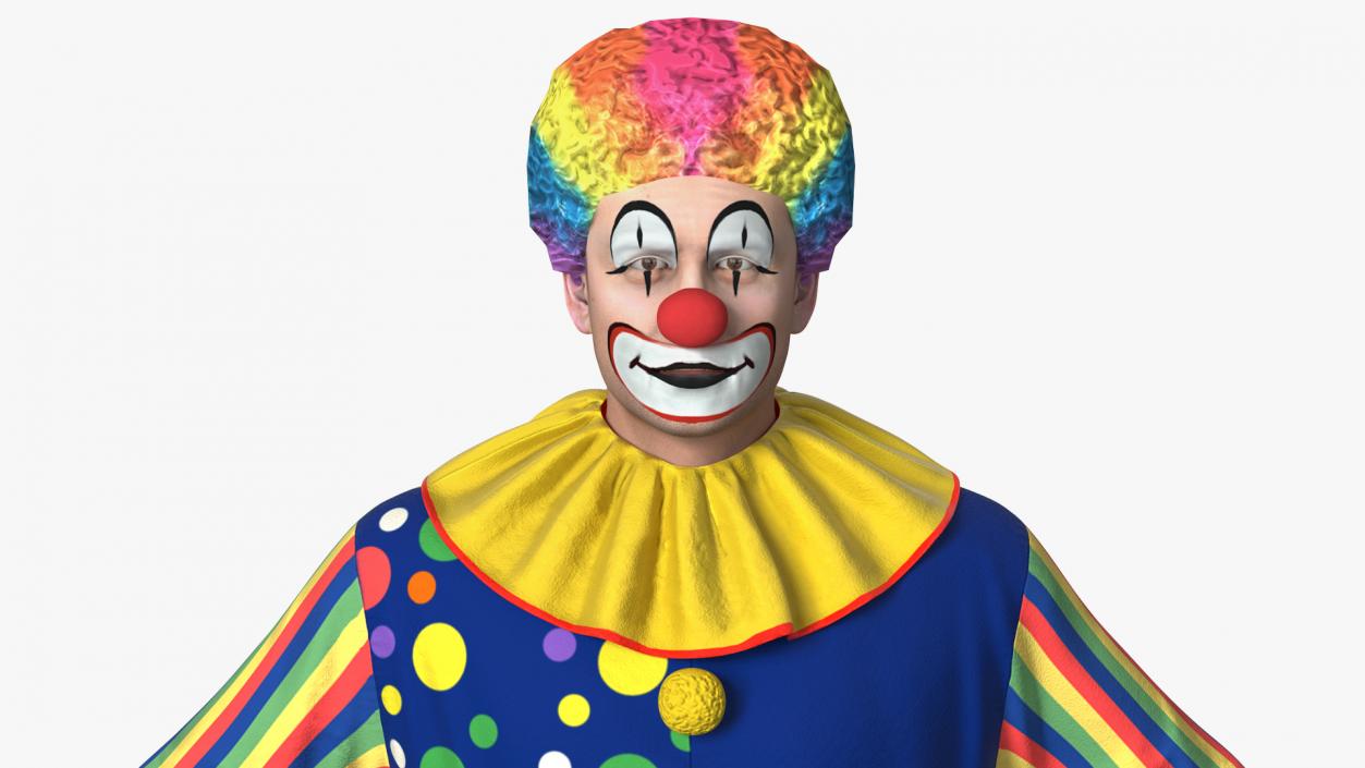 3D Funny Clown Costume Rigged