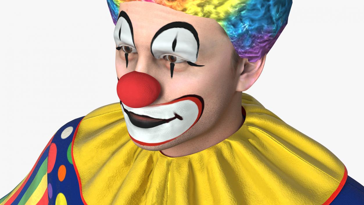 3D Funny Clown Costume Rigged