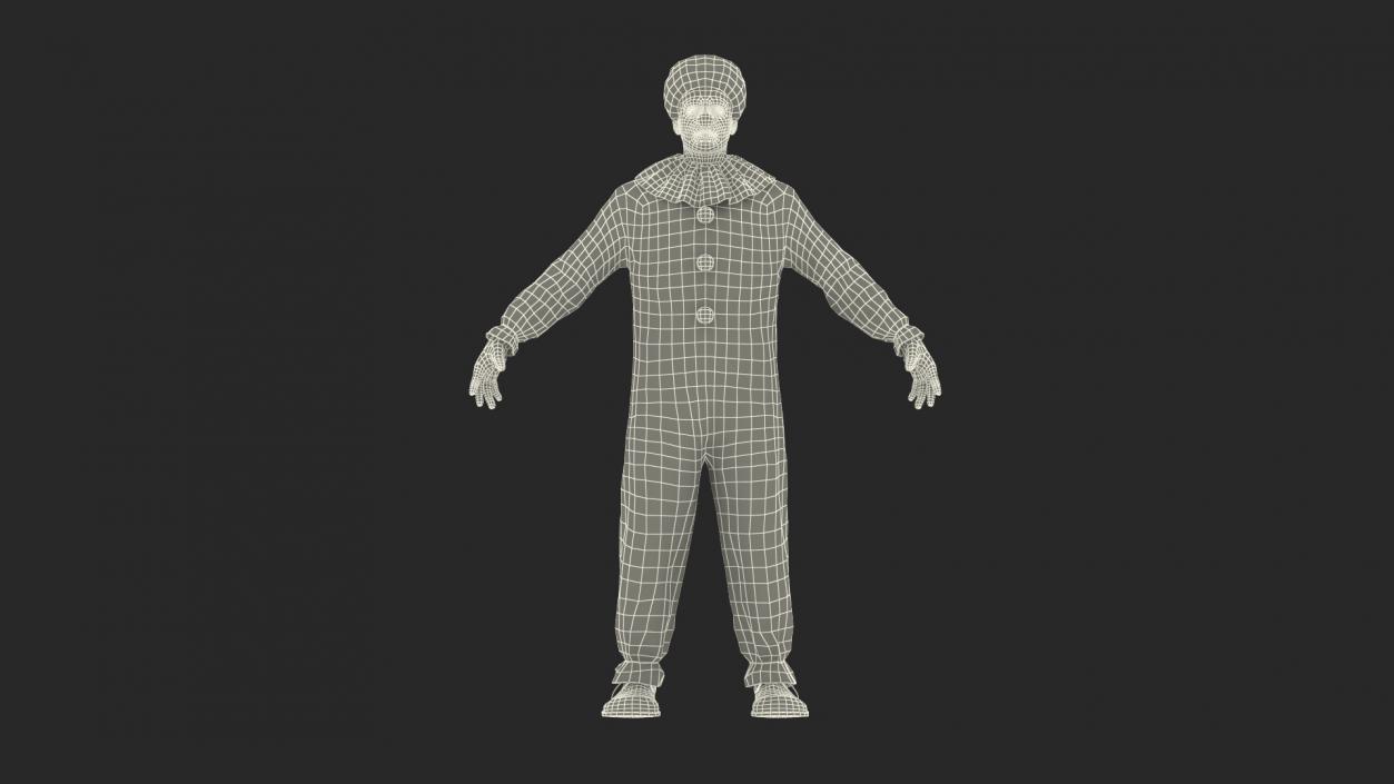 3D Funny Clown Costume Rigged