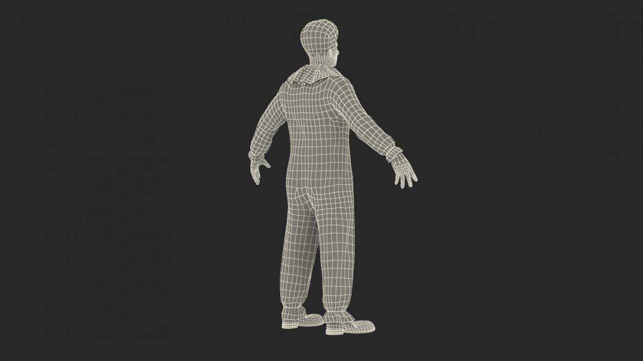 3D Funny Clown Costume Rigged