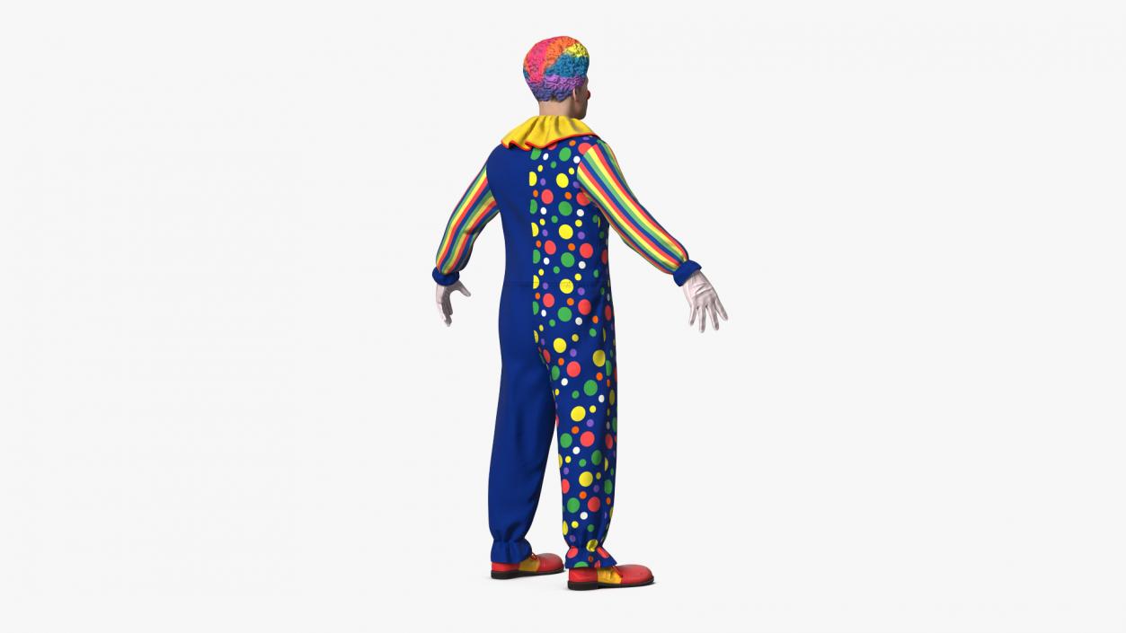 3D Funny Clown Costume Rigged