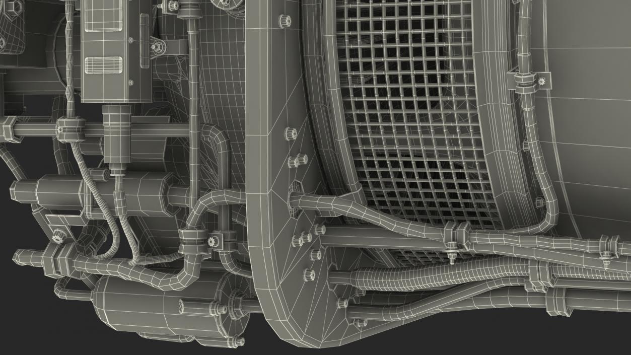 PT6C-67C Turboshaft Slice Engine 3D