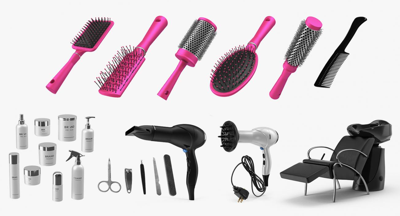 3D model Beauty Salon Equipment Collection 2