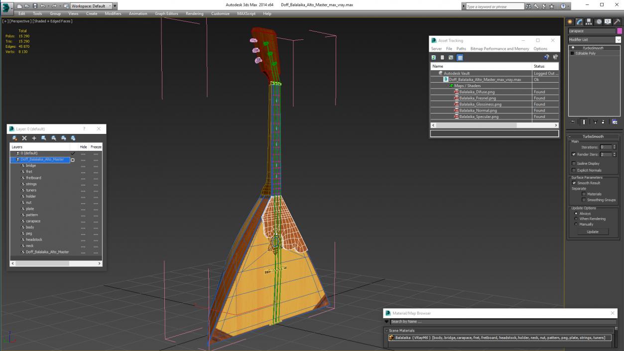 3D Doff Balalaika Alto Master