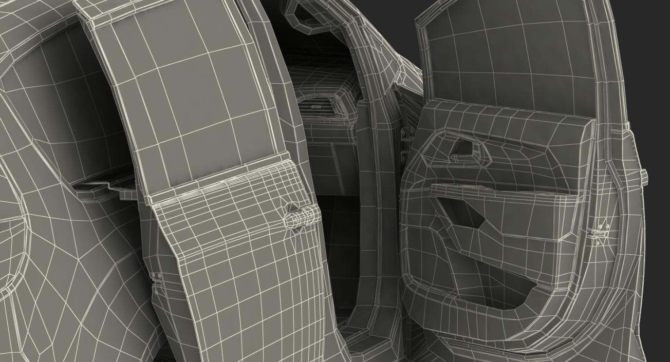 Hybrid Generic Minivan Rigged 3D model