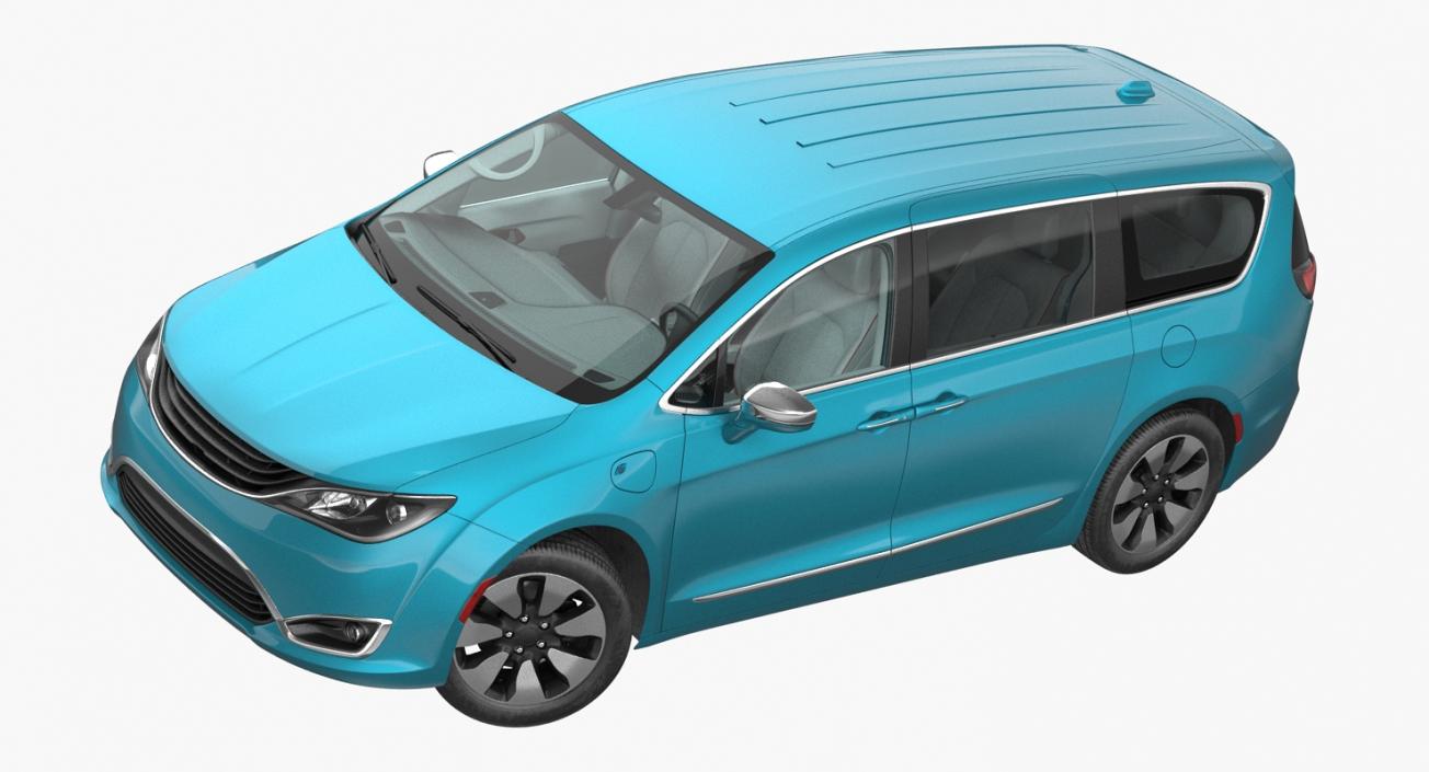 Hybrid Generic Minivan Rigged 3D model