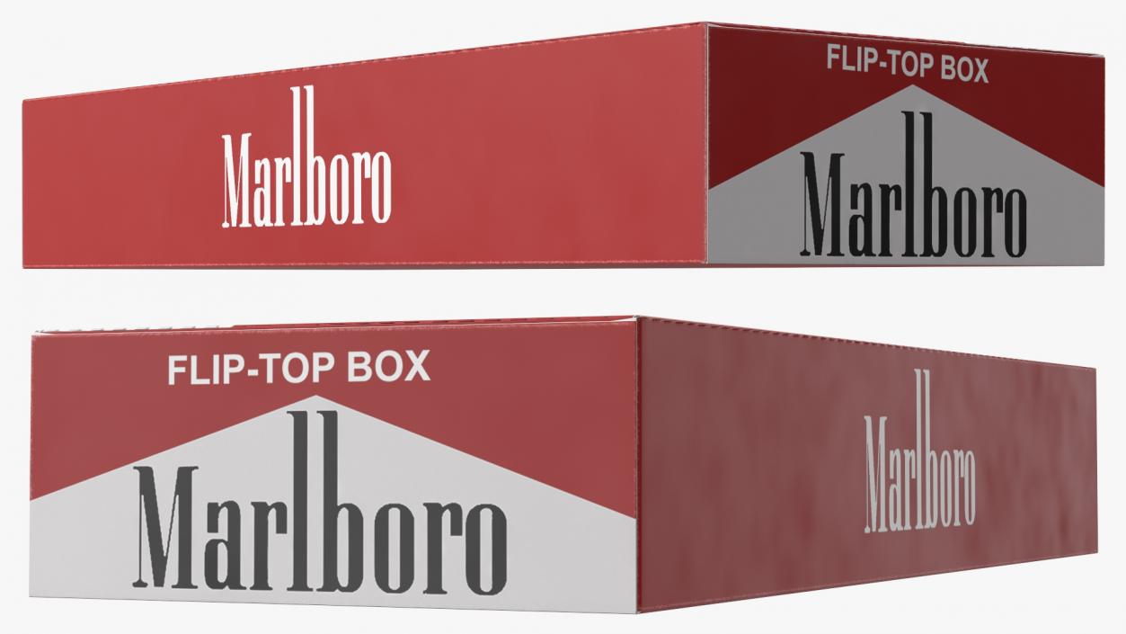 3D Carton Cigarettes Boxes Collection 3