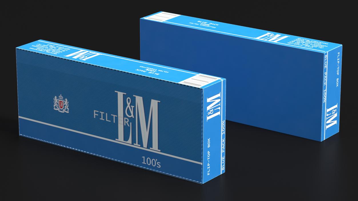 3D Carton Cigarettes Boxes Collection 3