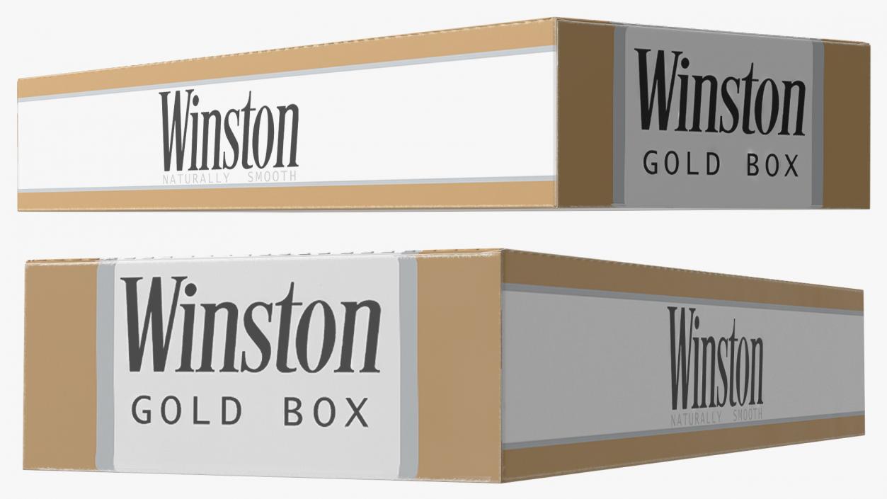 3D Carton Cigarettes Boxes Collection 3