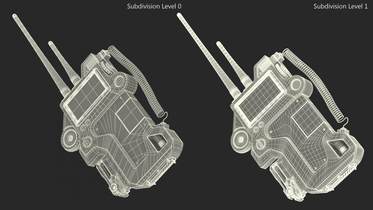 Futuristic Radio Device Old 3D