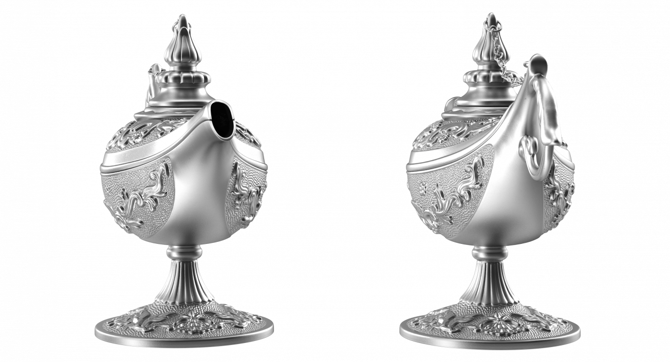 Magic Lamp Silver 3D