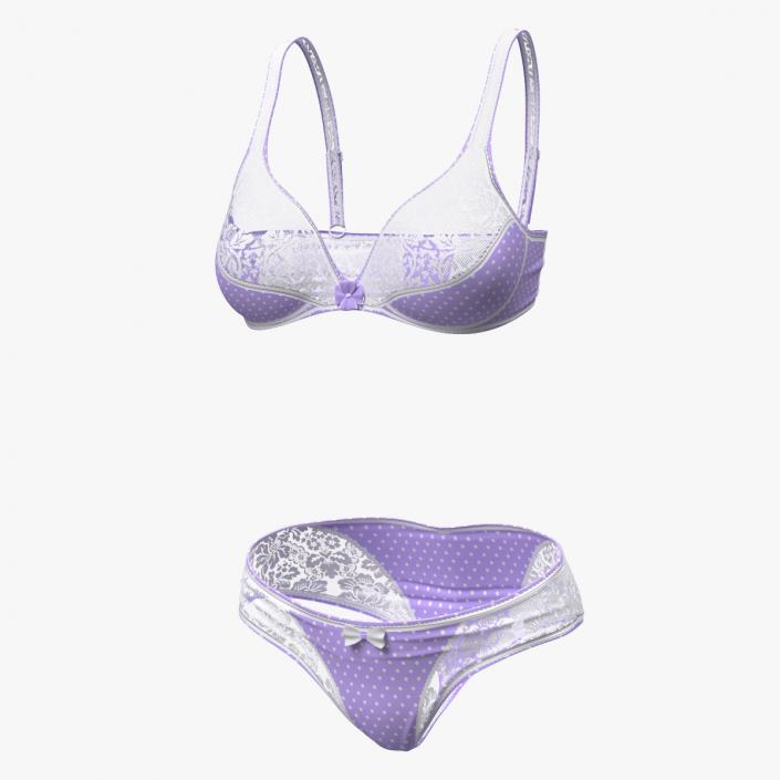 3D model Floral Lace Lingerie