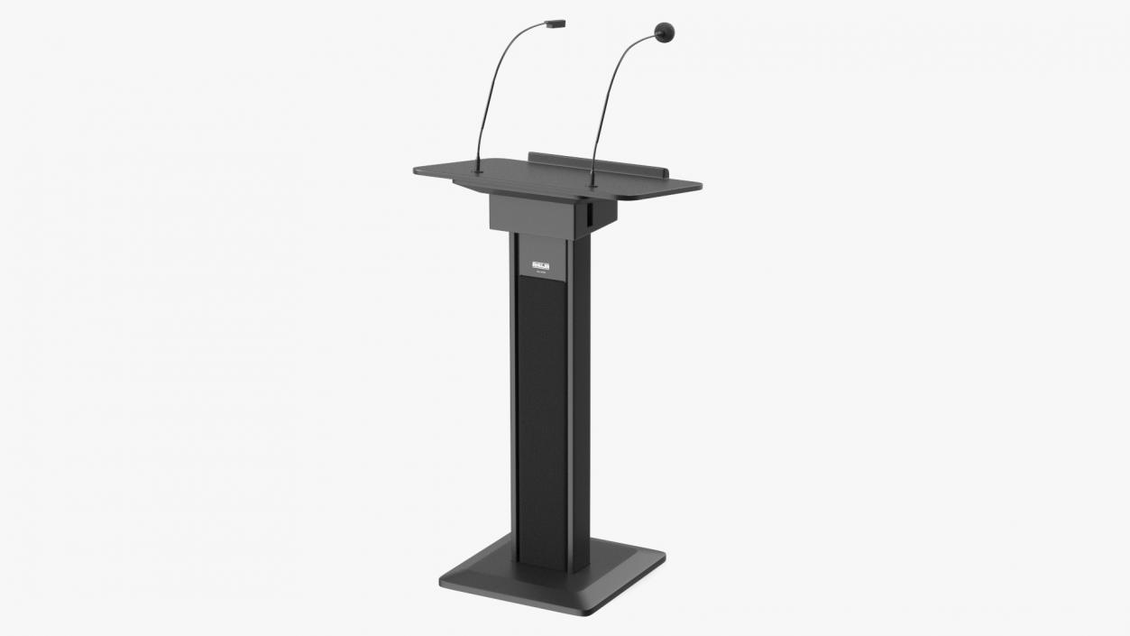 3D Lectern System Podium Ahuja ASL-3000R Black model