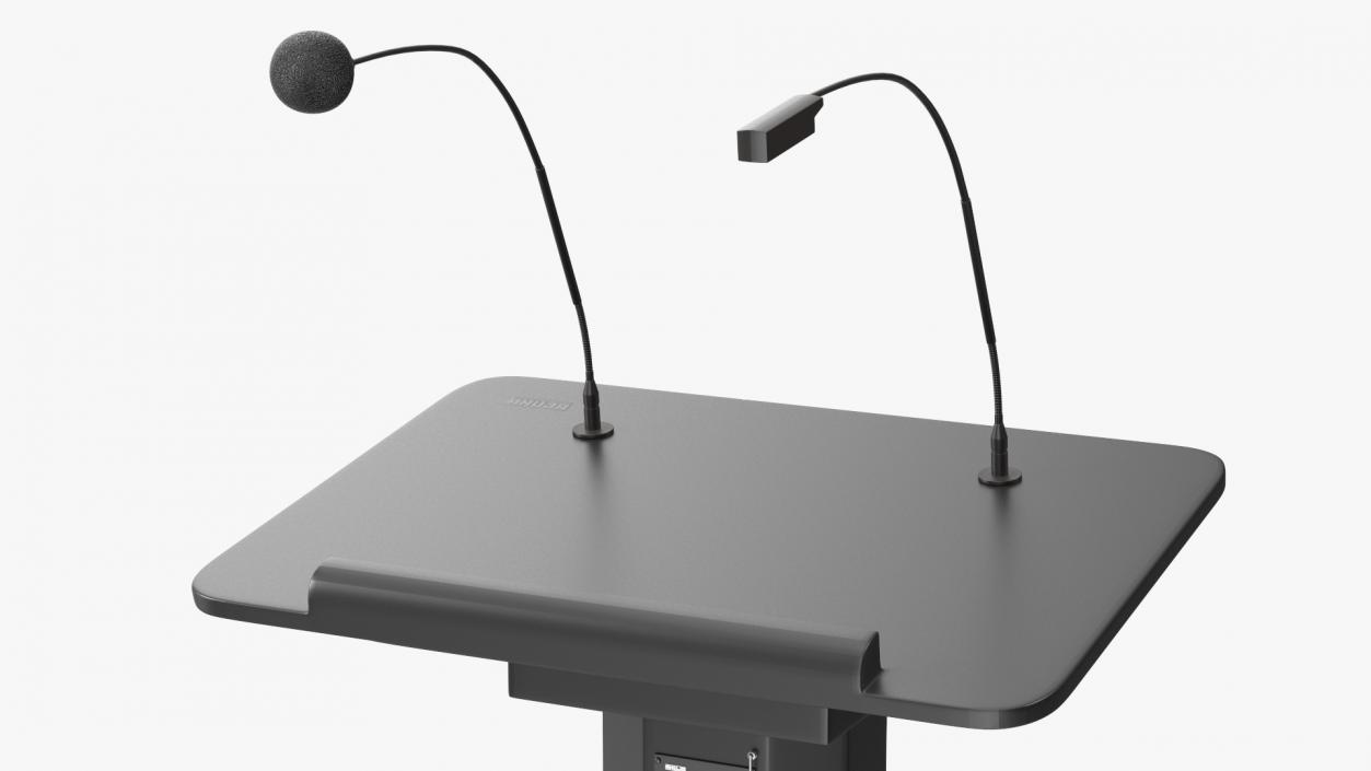 3D Lectern System Podium Ahuja ASL-3000R Black model