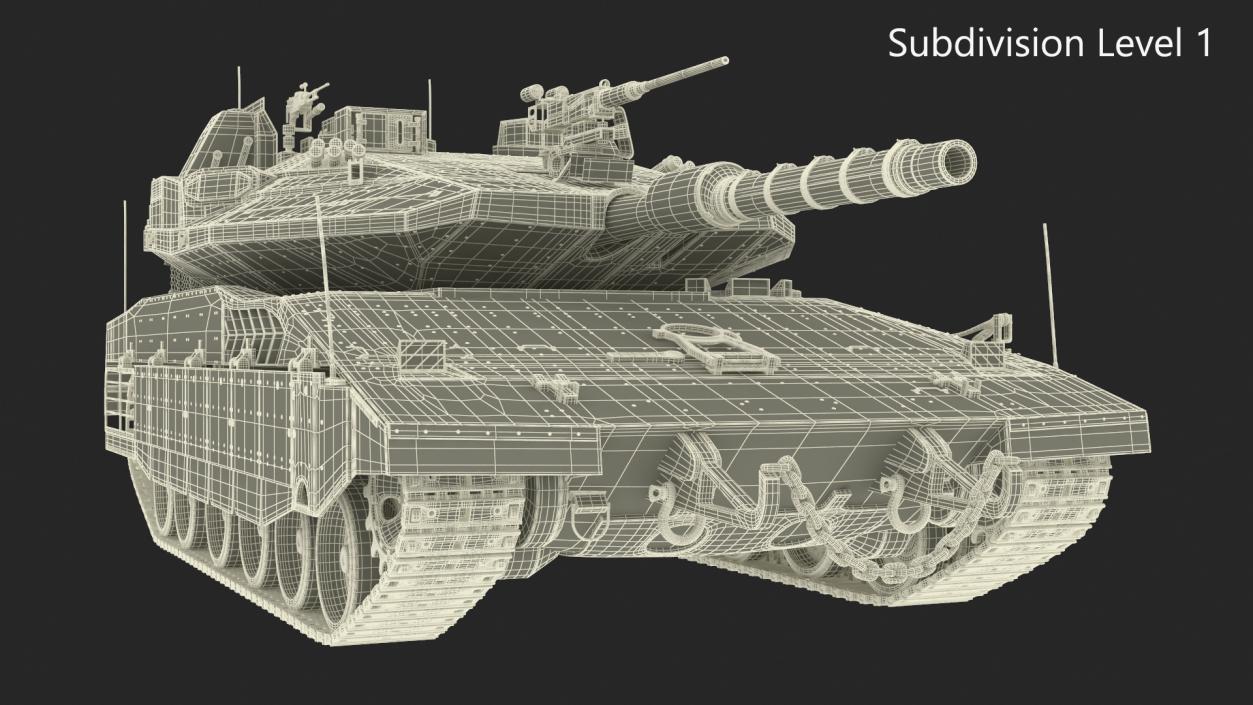 3D model Israeli Tank Merkava