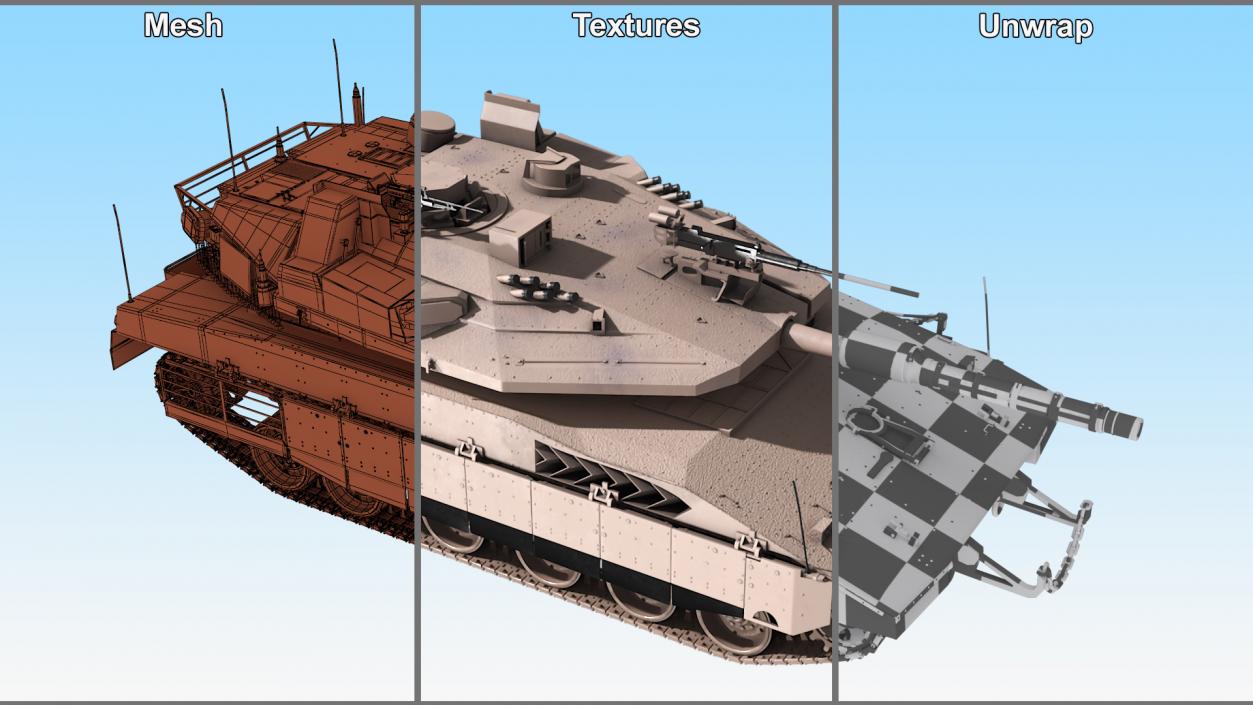 3D model Israeli Tank Merkava