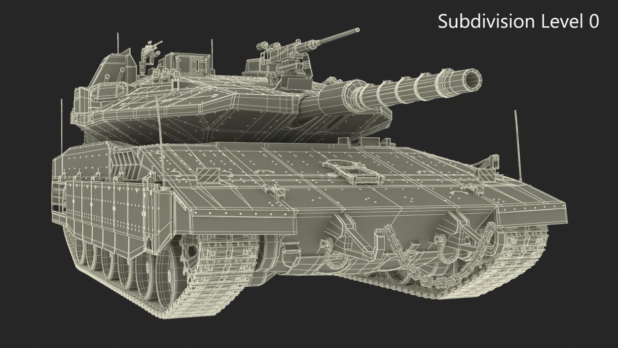 3D model Israeli Tank Merkava