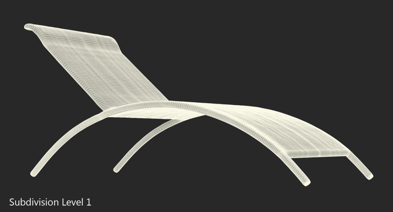 3D Sun Lounge Chair 2 model