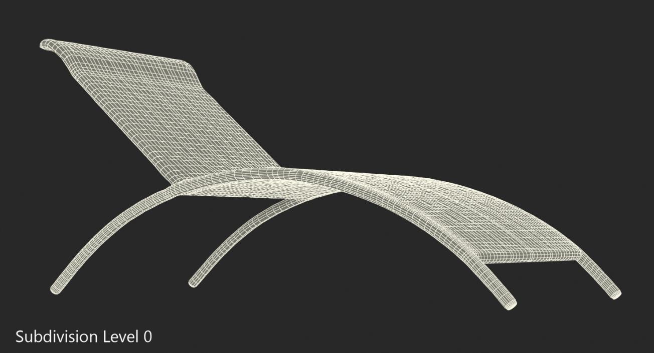 3D Sun Lounge Chair 2 model