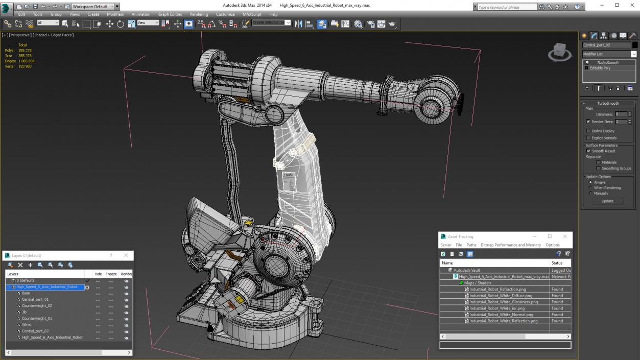 High Speed 6 Axis Industrial Robot 3D model