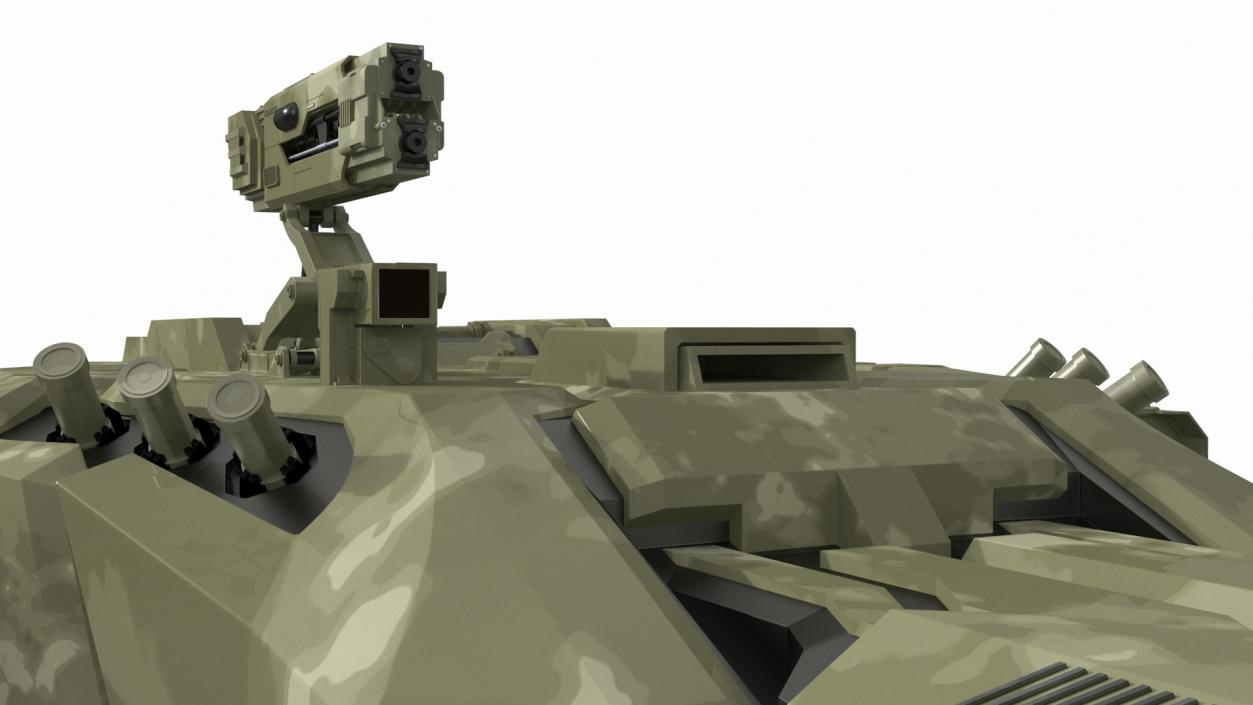 3D model Futuristic Turret Green 2