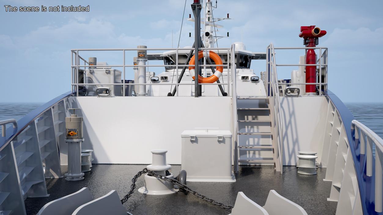 3D Patrol Vessel ABFC Cape Byron Rigged