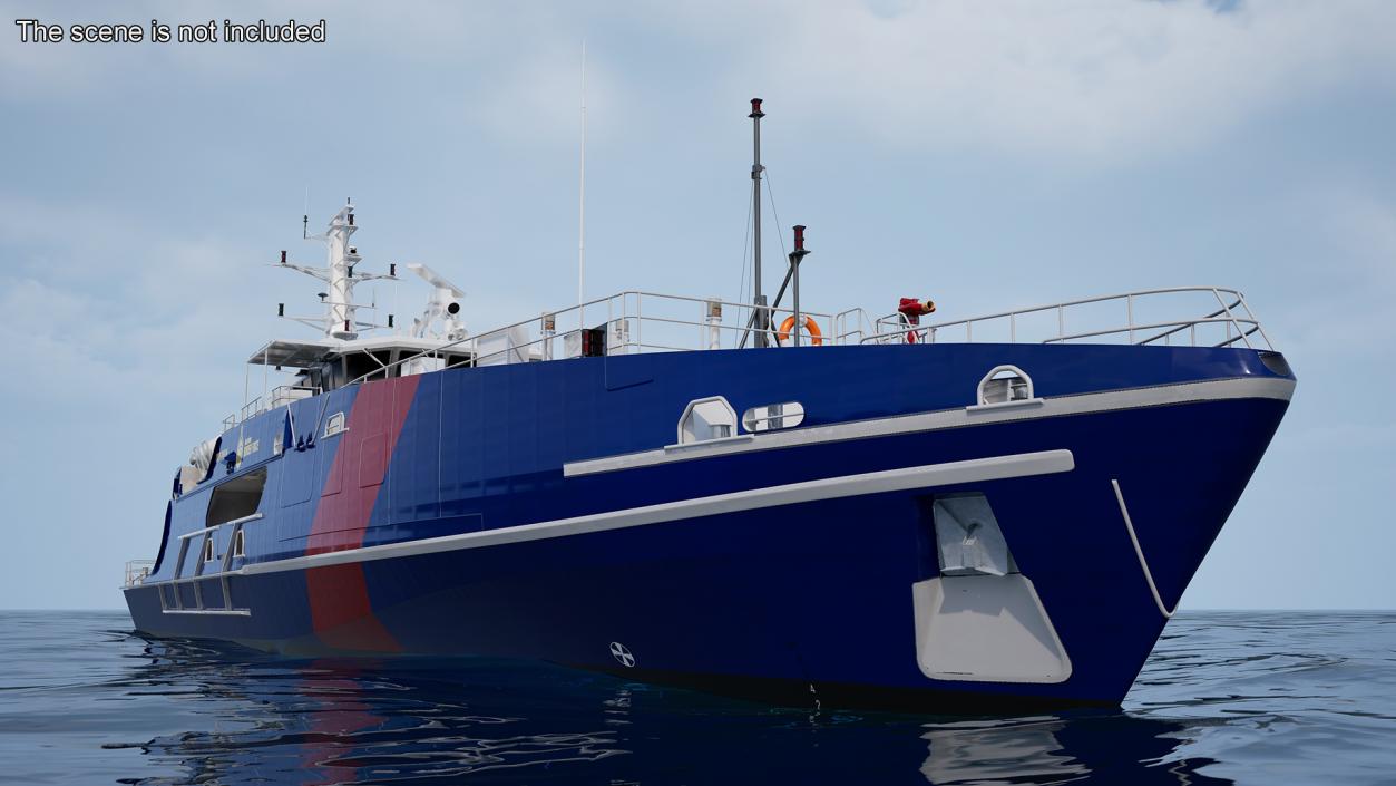 3D Patrol Vessel ABFC Cape Byron Rigged