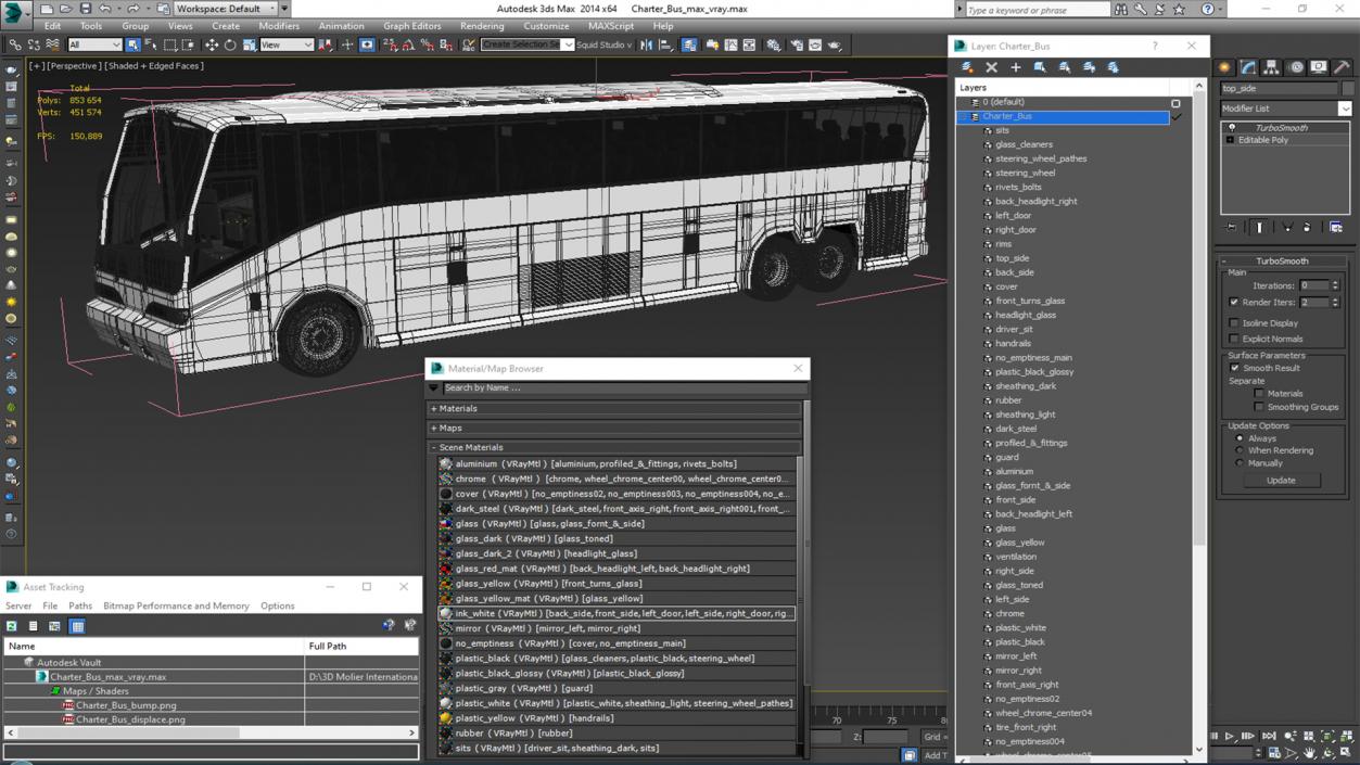 Charter Bus(1) 3D model