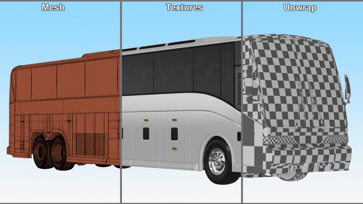 Charter Bus(1) 3D model