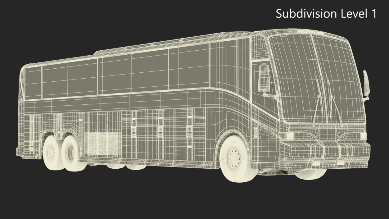 Charter Bus(1) 3D model