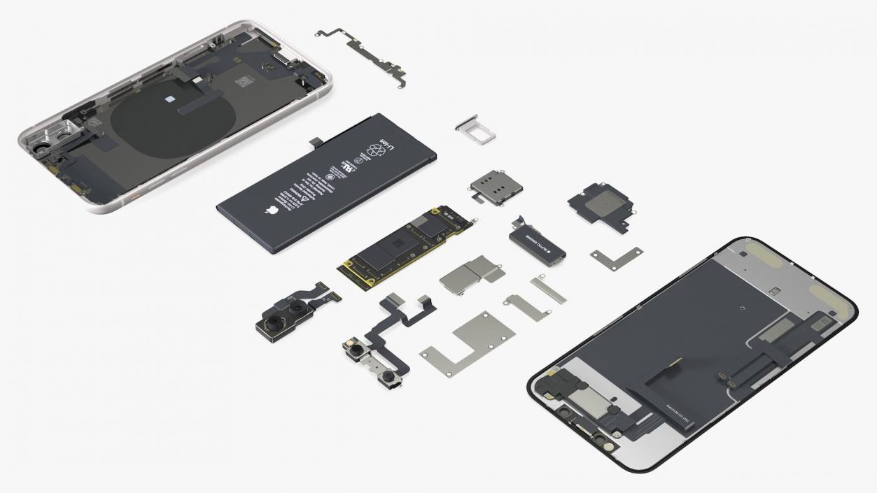 3D iPhone 14 Pro and iPhone 11Fully Disassembled Collection