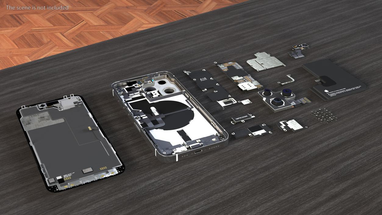 3D iPhone 14 Pro and iPhone 11Fully Disassembled Collection