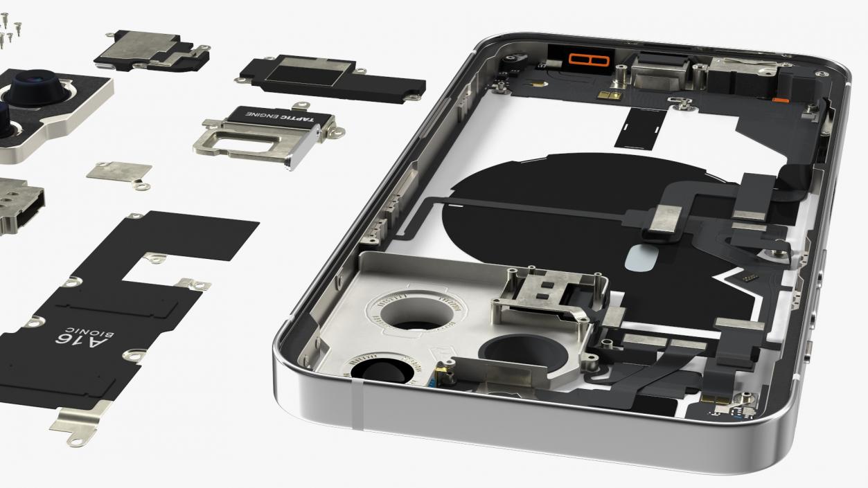 3D iPhone 14 Pro and iPhone 11Fully Disassembled Collection