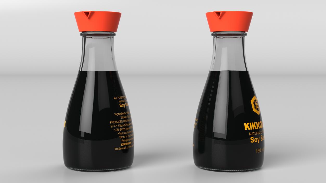 Kikkoman Soy Sauce Original 3D