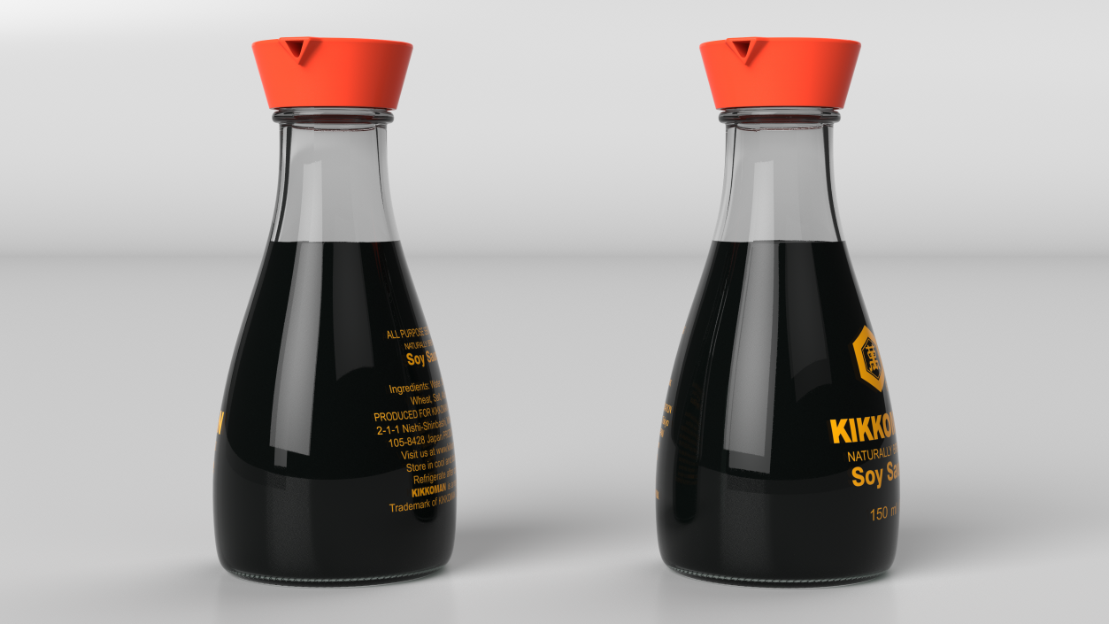 Kikkoman Soy Sauce Original 3D