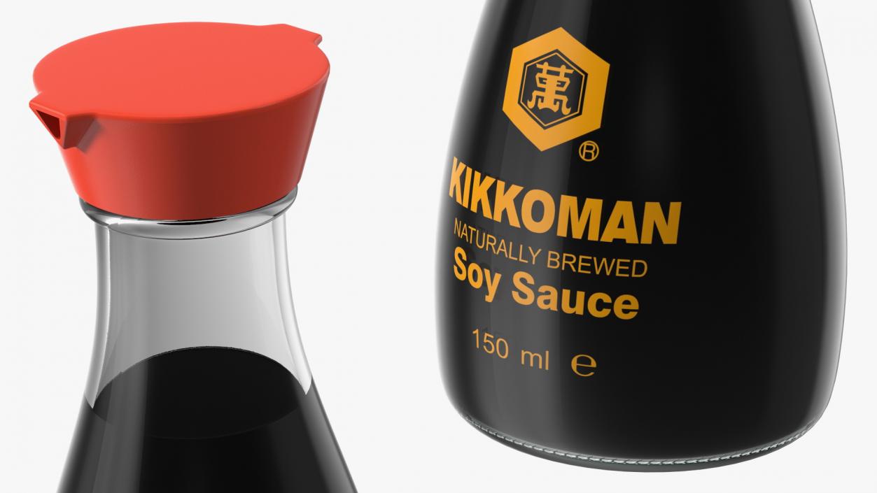 Kikkoman Soy Sauce Original 3D