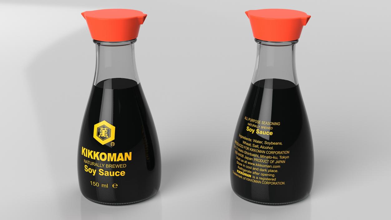 Kikkoman Soy Sauce Original 3D