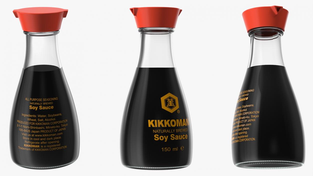 Kikkoman Soy Sauce Original 3D