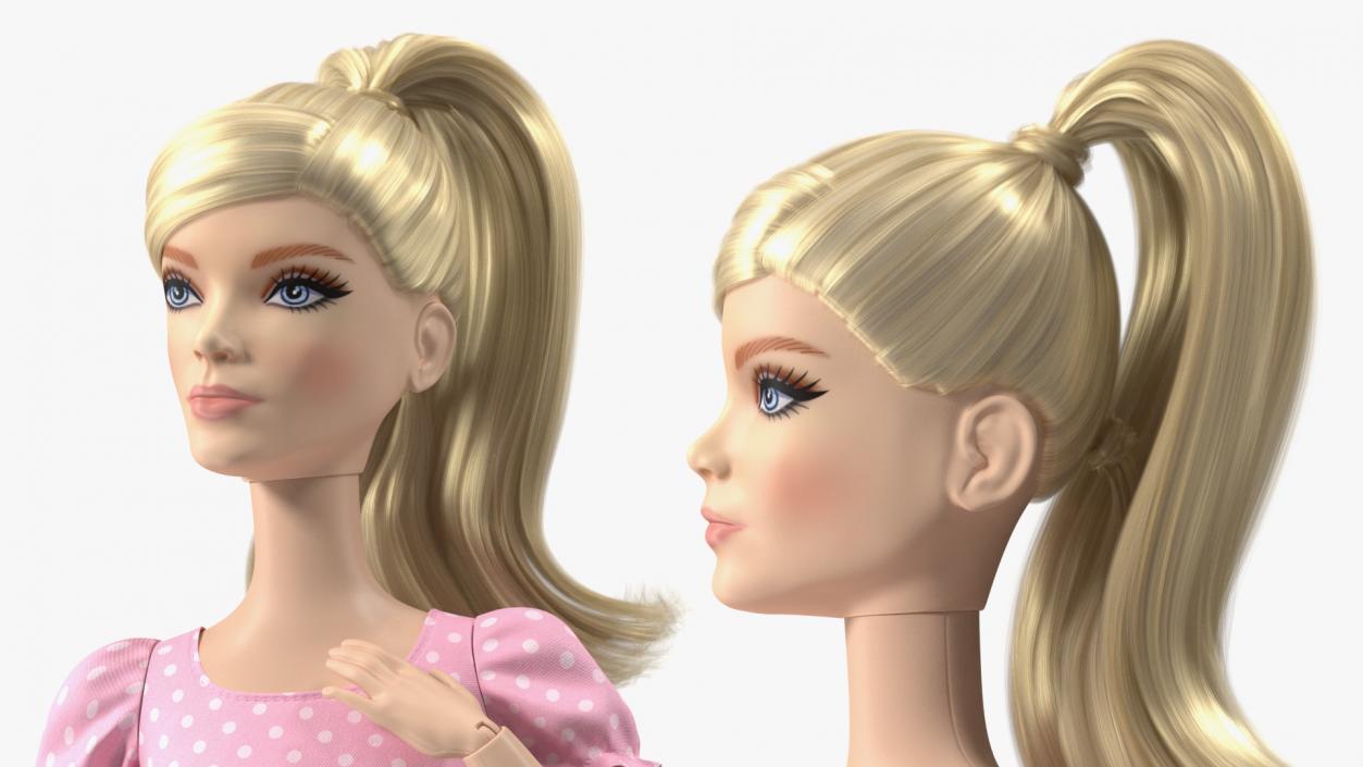 Barbie Doll in Summer Dress 3D