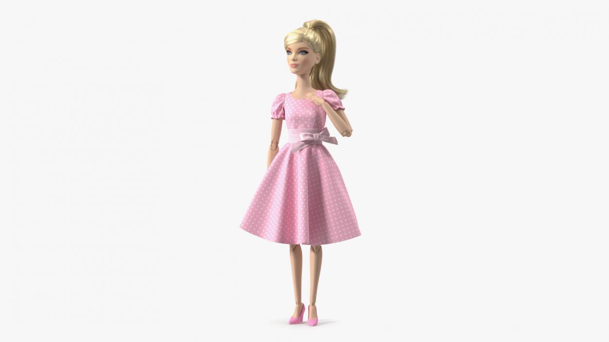 Barbie Doll in Summer Dress 3D