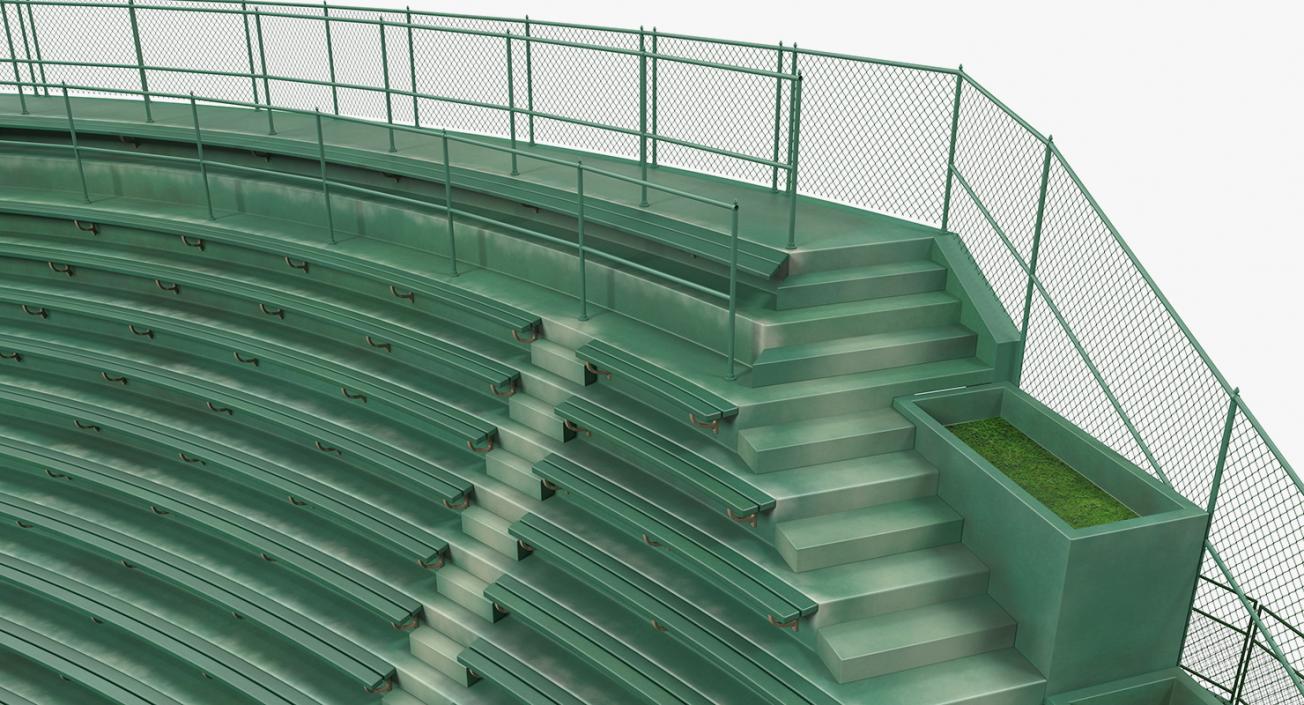 3D model Stadium Seating Tribunes Collection