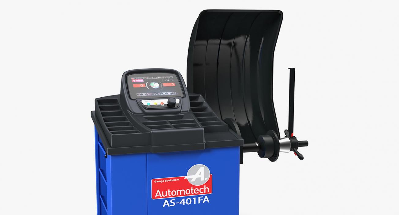 3D Atomatic Wheel Balancer Automotech AS-401FA model