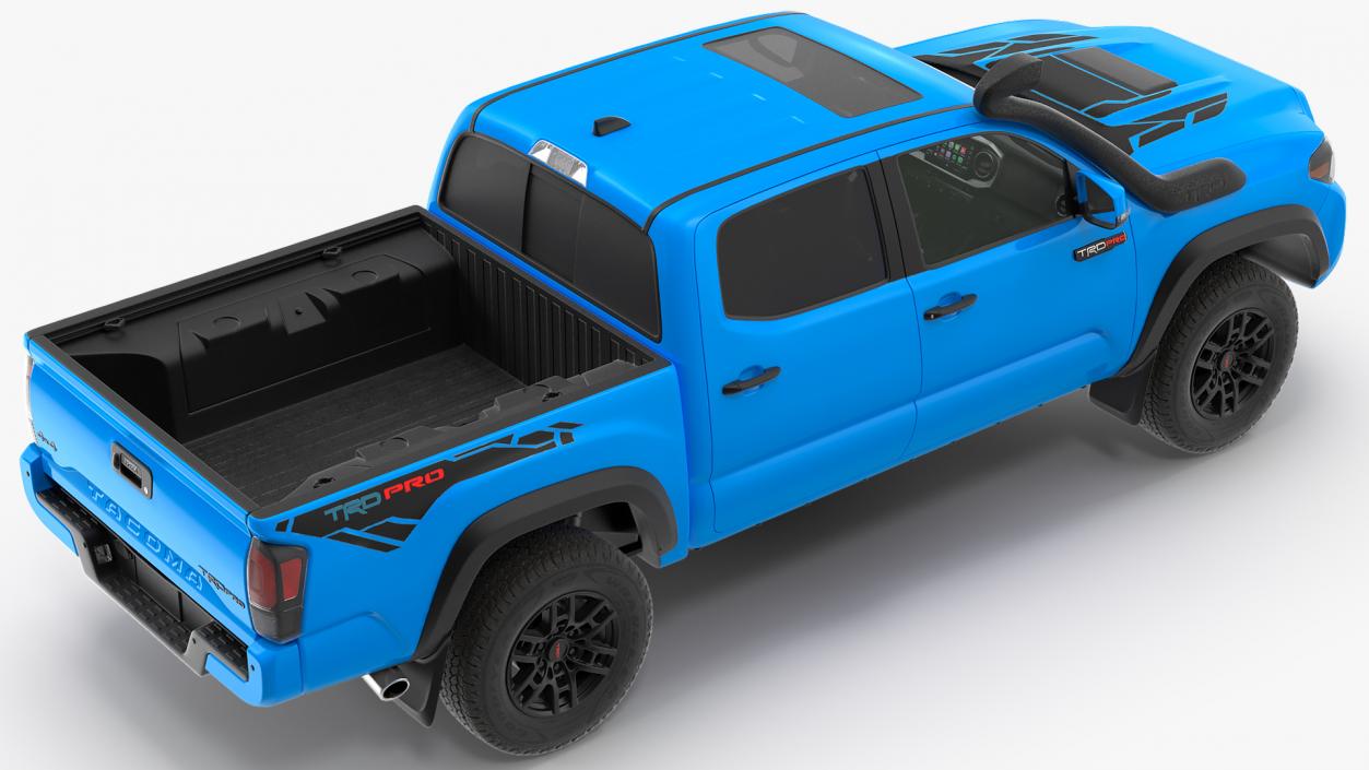 3D model Toyota Tacoma TRD Pro Voodoo Blue 2021 Rigged