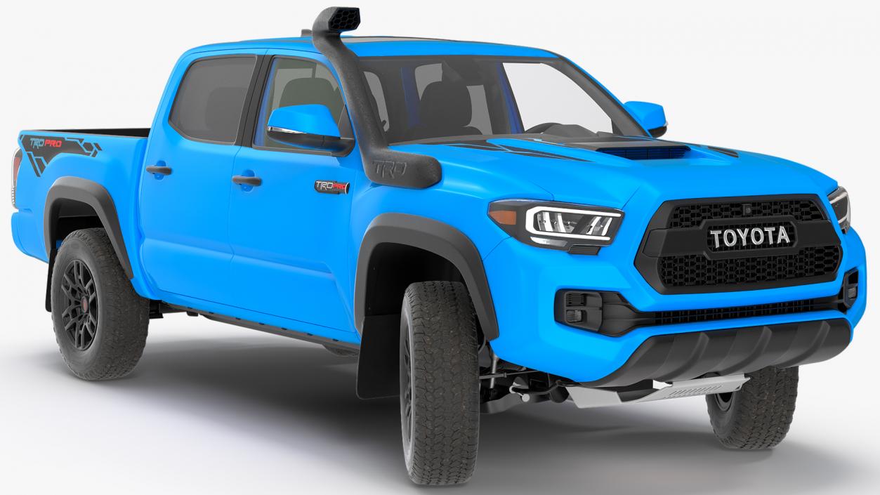 3D model Toyota Tacoma TRD Pro Voodoo Blue 2021 Rigged