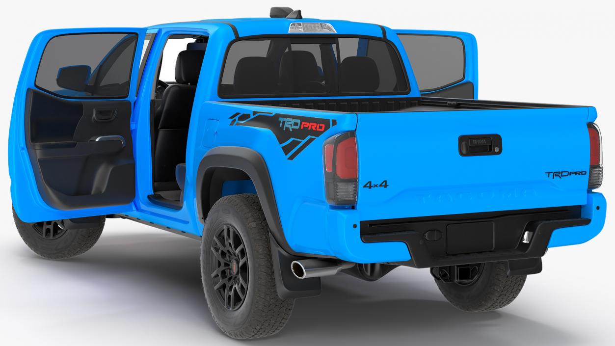 3D model Toyota Tacoma TRD Pro Voodoo Blue 2021 Rigged