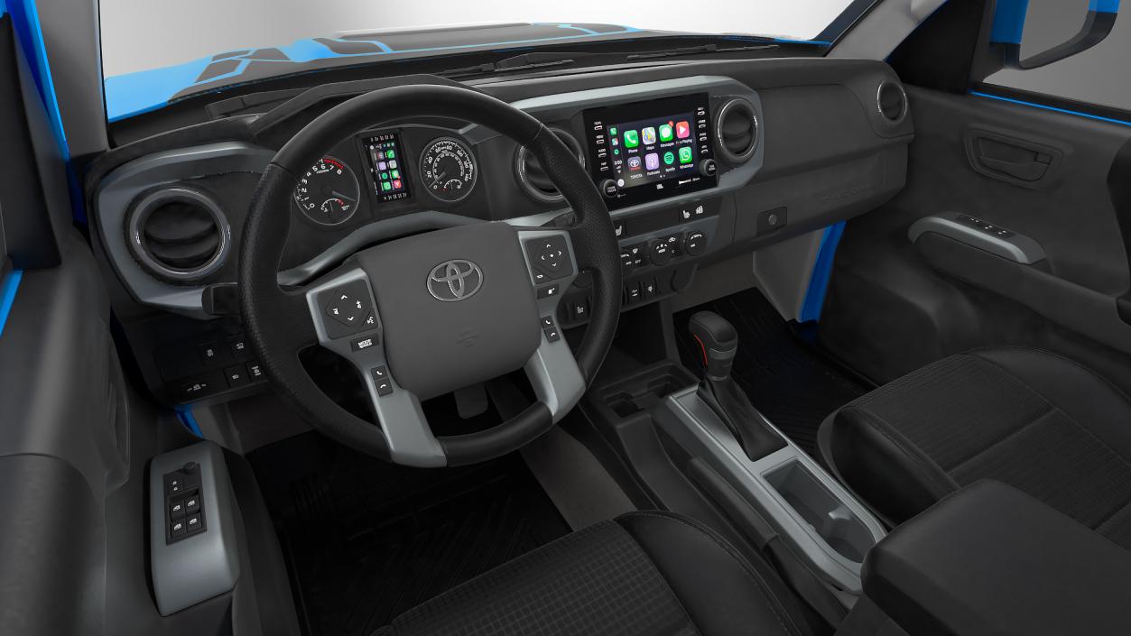 3D model Toyota Tacoma TRD Pro Voodoo Blue 2021 Rigged