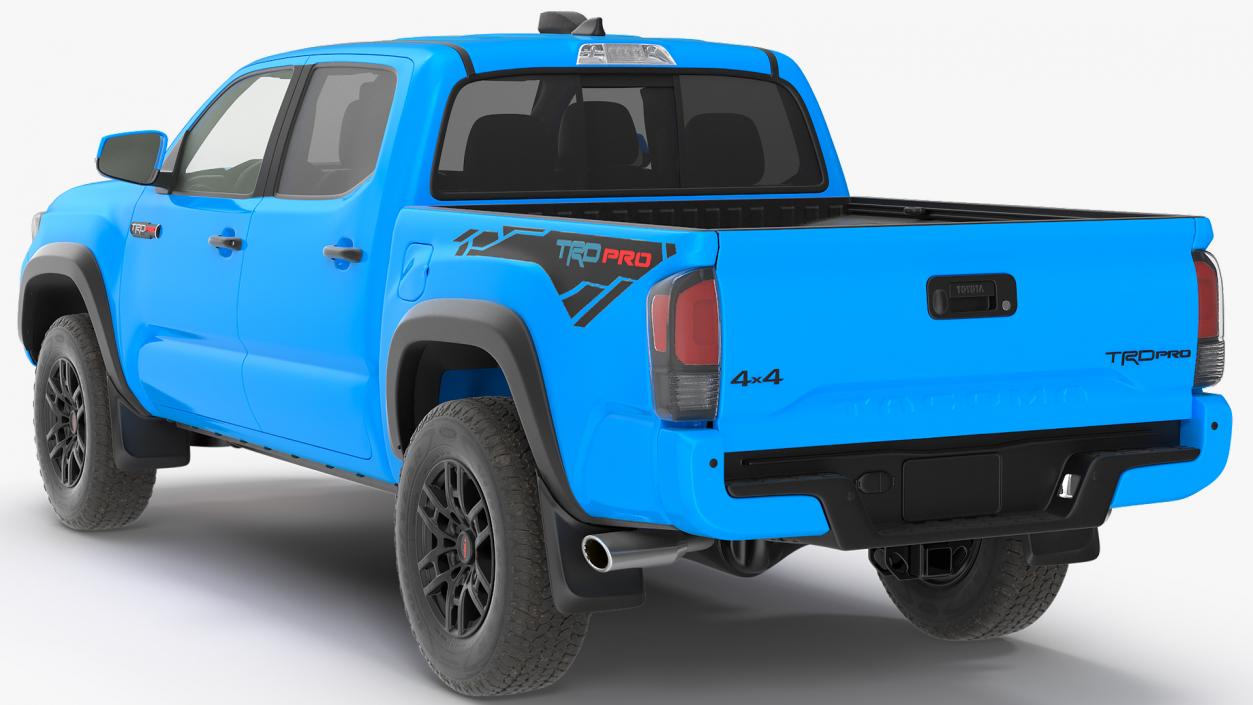 3D model Toyota Tacoma TRD Pro Voodoo Blue 2021 Rigged