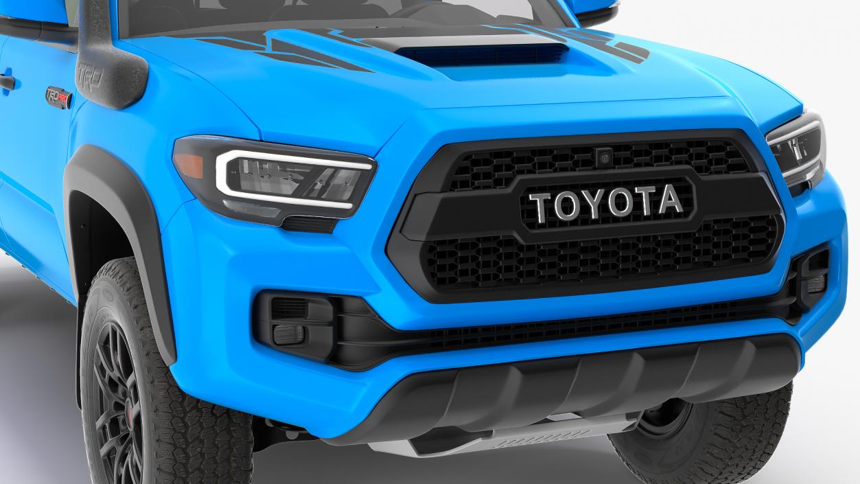 3D model Toyota Tacoma TRD Pro Voodoo Blue 2021 Rigged