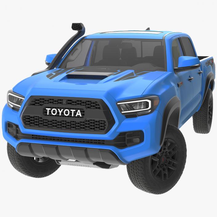 3D model Toyota Tacoma TRD Pro Voodoo Blue 2021 Rigged