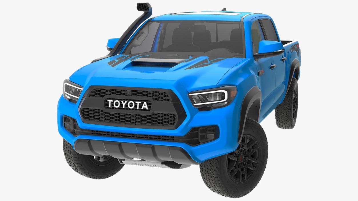 3D model Toyota Tacoma TRD Pro Voodoo Blue 2021 Rigged